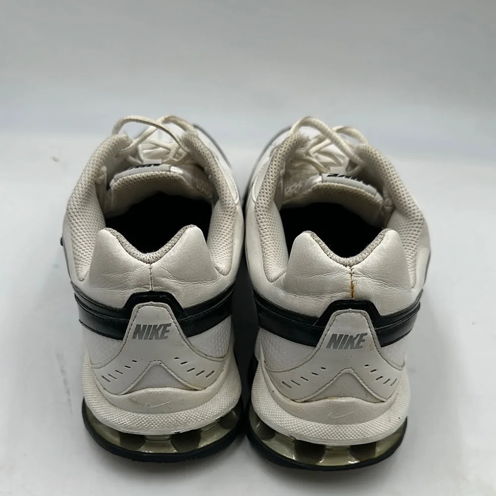 Nike Reax Run 3 Shoes Womens Size 11 White Leather Mesh Lace Up Low Top Sneakers